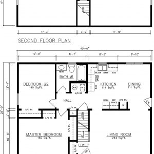 Floor Plans – 1-1/2 Story – General Housing Corporation