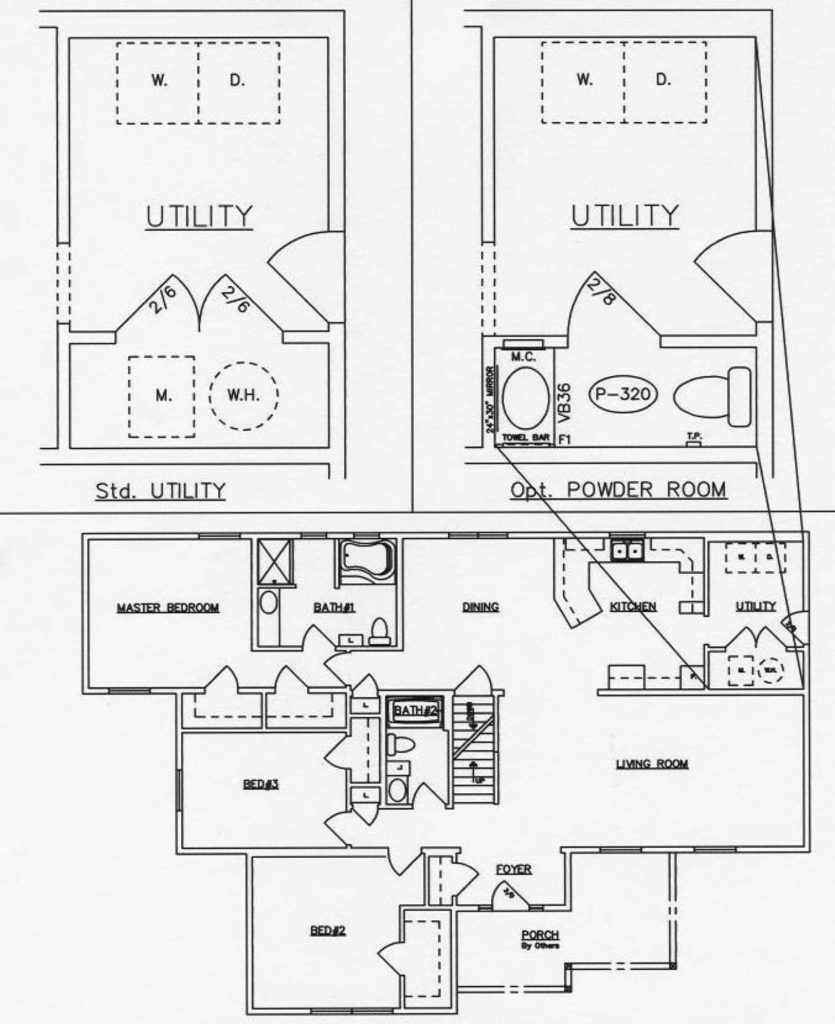 Half Bath in Place of Mechanical Room in Lexington General Housing