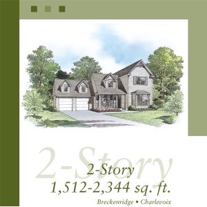 Modular floor plan brochure for Breckenridge and Charlevoix modular homes