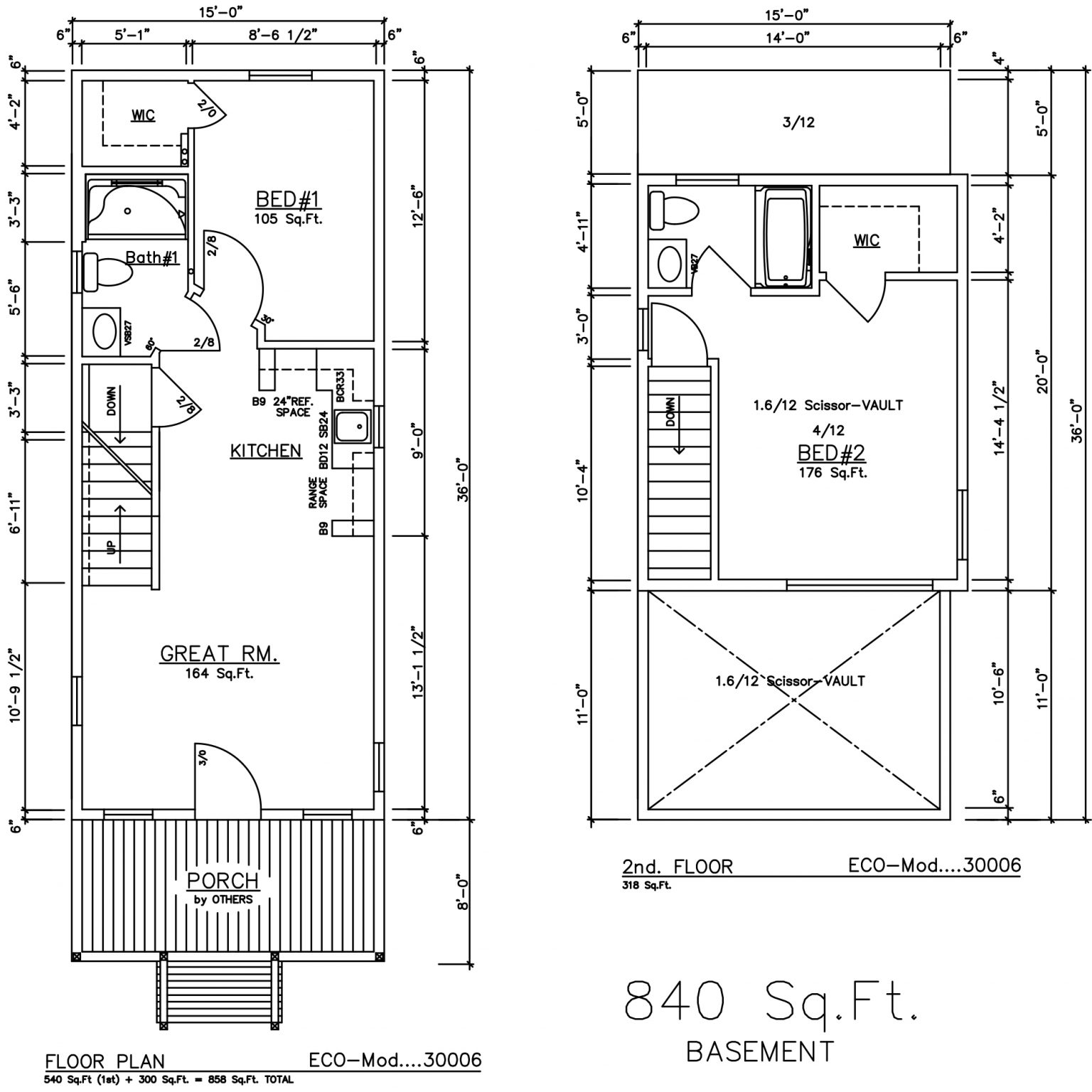 ECO Mod 15 x36 840 SF 2 Bed 2 Bath General Housing Corporation